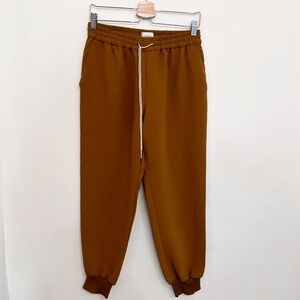 ARITZIA | WILFRED BUFFON PANT - WARM BROWN - SIZE MEDIUM